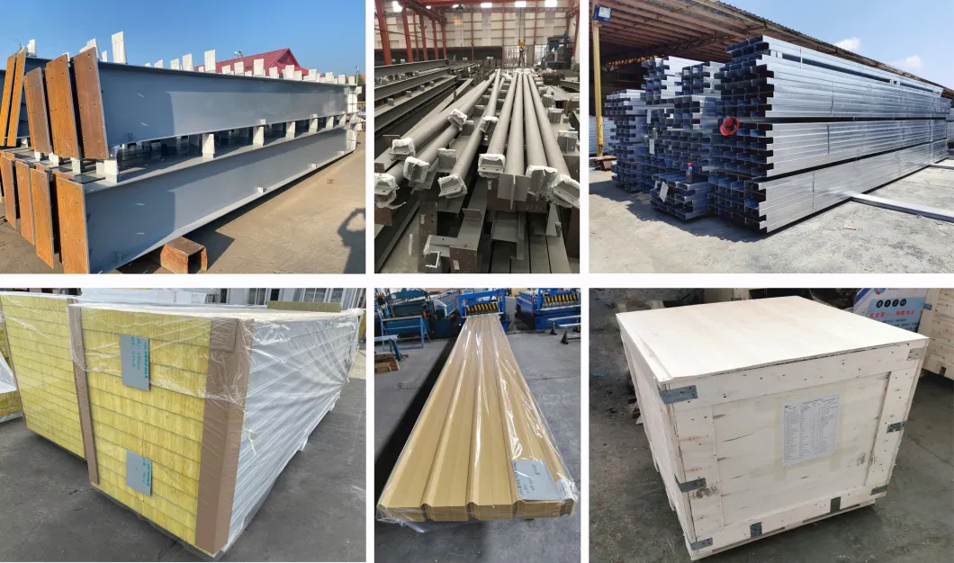 Q355b High Strength Steel Box Beam Pole Building Metal Workshop Prefabricated Metal Building