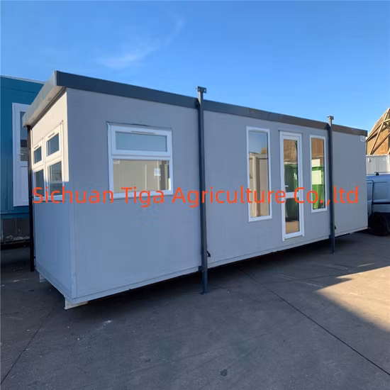 Vorgefertigte mobile Faltcontainerhäuser, zusammenklappbare Container-Bürobox-Gebäude