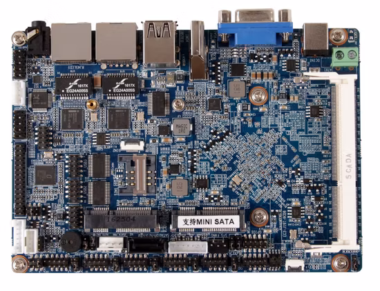 Unterstützt Baytrail J1900-Prozessor, integriertes VGA/HDMI/Lvds-Display, Mini-PC-Industrie-Motherboard mit CPU-Kühler